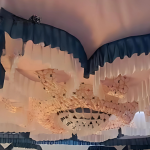 Golden Brocade Tent Cloth
