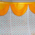 White Draping Sheer Tent Fabric